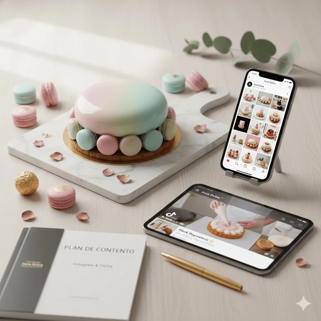 marketing para repostería en Instagram y TikTok