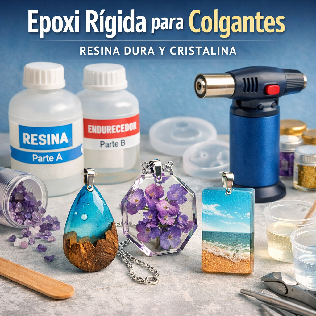 Epoxi rígida para colgantes y joyería artesanal