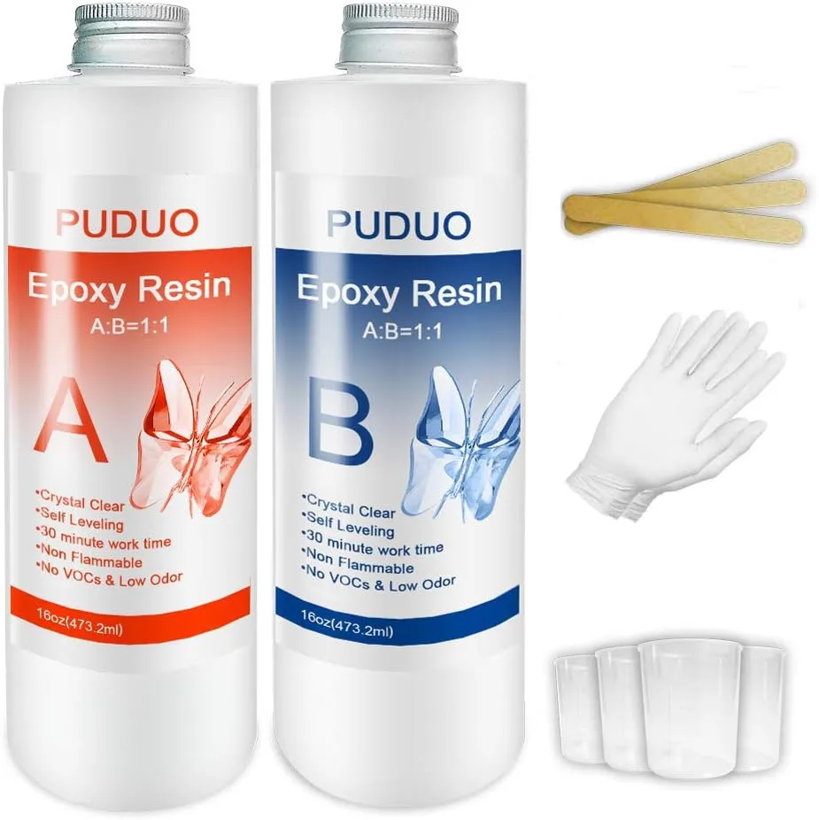 Resina epoxi rígida transparente para colgantes