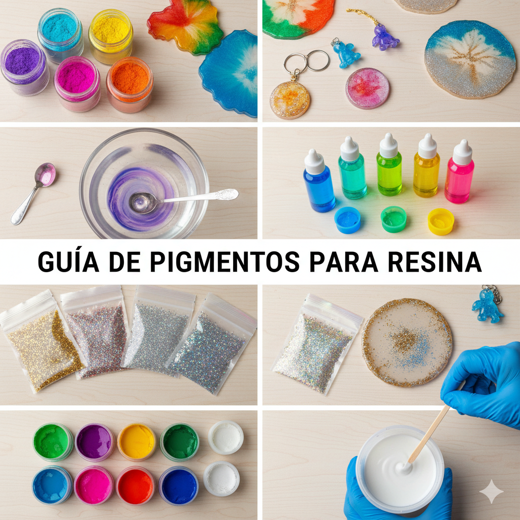Guía de uso de pigmentos y colorantes para resina